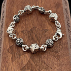 Chrome Hearts Dice and Cross Bracelet