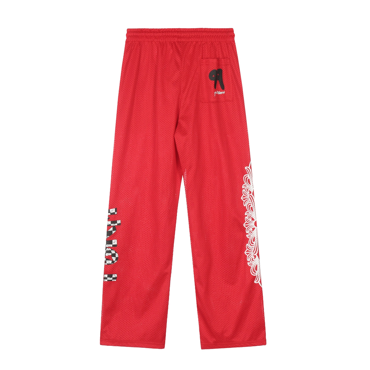 Chrome Hearts Red Mesh Hockey Pants
