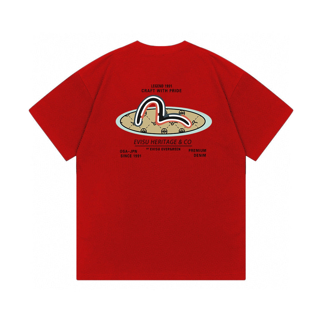 The EVISU Heritage & Co. series classic T-shirt is...