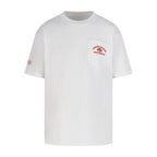 Chrome Hearts Hollywood Triple Cross Pocket T-Shirt - White Tee with Red Logo Print