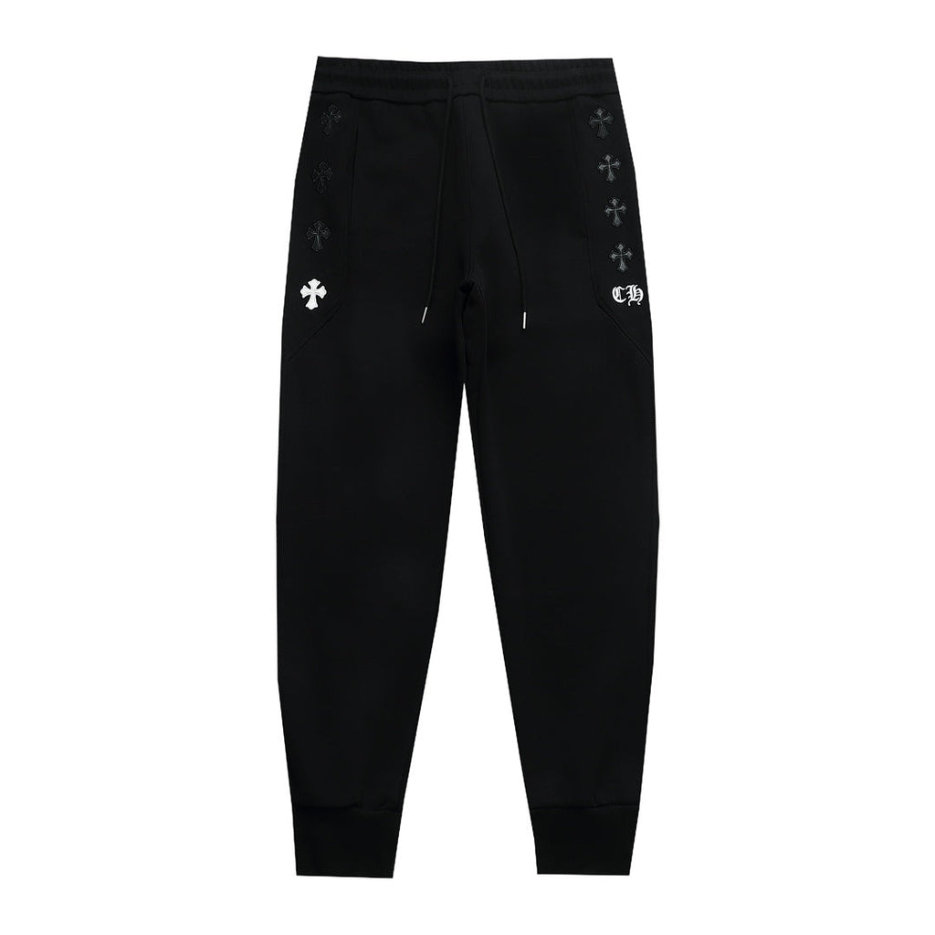 Chrome Hearts "Side Cross Embroidery" Joggers