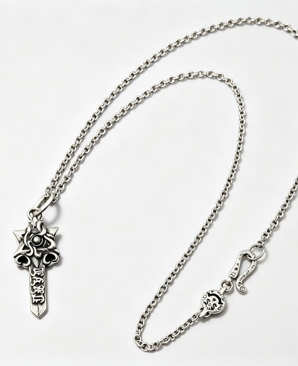 Chrome Hearts Star of David Sword Pendant