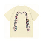 EVISU Daruma "Big M" Print Short-Sleeve T-Shirt