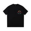 Chrome Hearts 2026 SS Multi-Color Embroidered Cross T-Shirt - Black Unisex Cotton Tee
