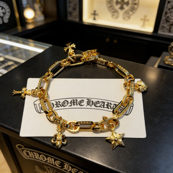 Chrome Hearts Multi-Element Pendant Bracelet