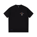 Chrome Hearts Black T-Shirt with Colorful Embroidered Horseshoe Cross Graphic