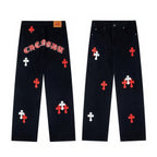 Chrome Hearts Limited Edition Cross-Patch Denim Jeans