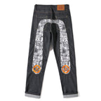 Evisu Men's Manga Comic Print Jeans – Raw Denim Japanese Streetwear