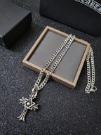 Chrome Hearts Star of David Cross Necklace