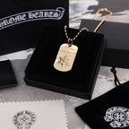 Chrome Hearts Hexagram Dog Tag Necklace