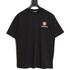 Chrome Hearts 2026 SS Multi-Color Cross Embroidered T-Shirt - Black Unisex Cotton Tee with Gothic Logo