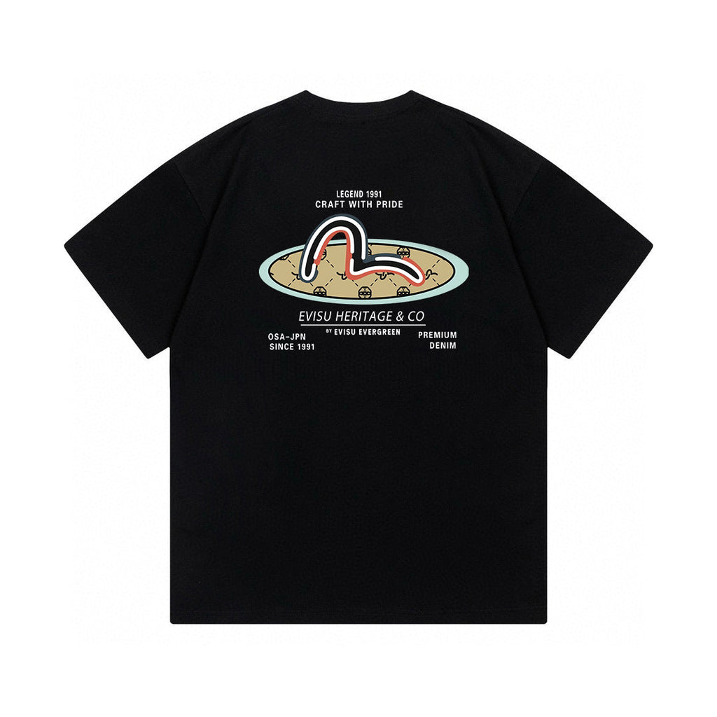 The EVISU Heritage & Co. series classic T-shirt is...