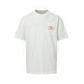 Chrome Hearts 2026 SS Hollywood Triple Cross Pocket T-Shirt - White Unisex Cotton Tee with Orange Gothic Logo