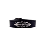 Chrome Hearts Iris Leather Bracelet