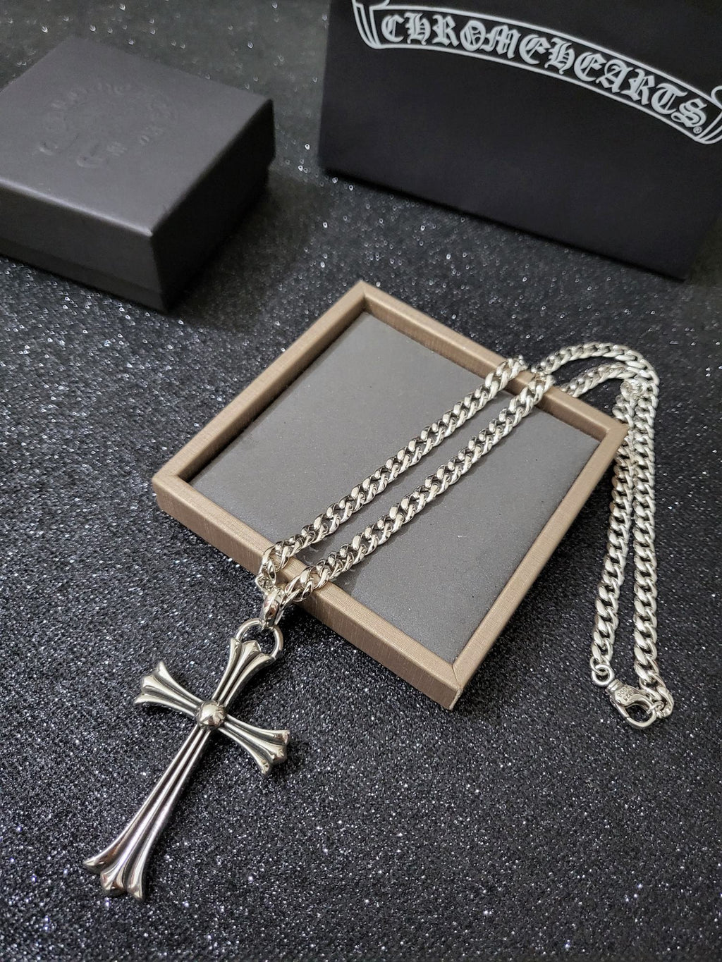 Chrome Hearts Large Cross Pendant Necklace