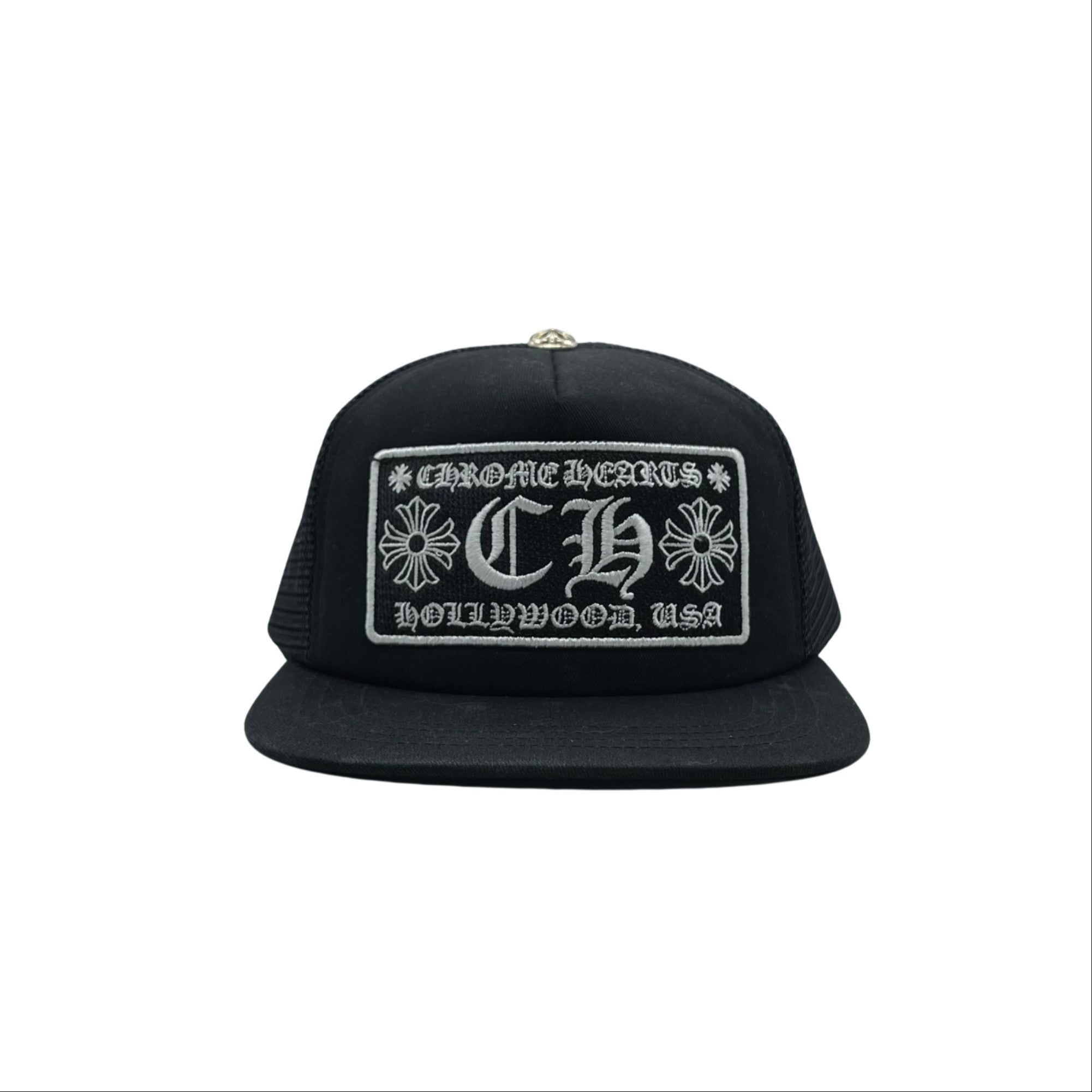 Chrome Hearts Hollywood Series Black Trucker Hat