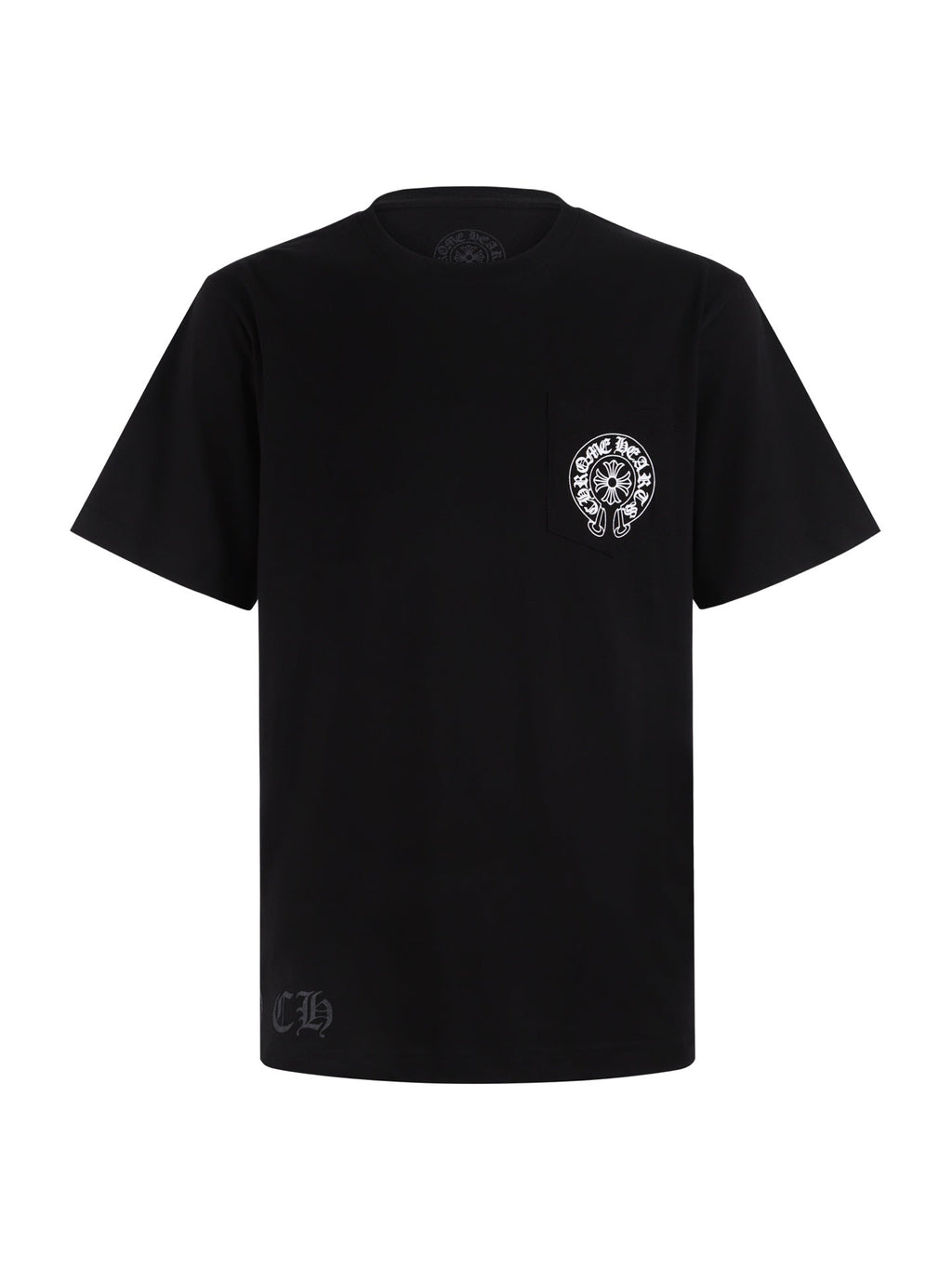 Chrome Hearts Miami Horseshoe T-Shirt - Black Pocket Tee with Iconic Back Print