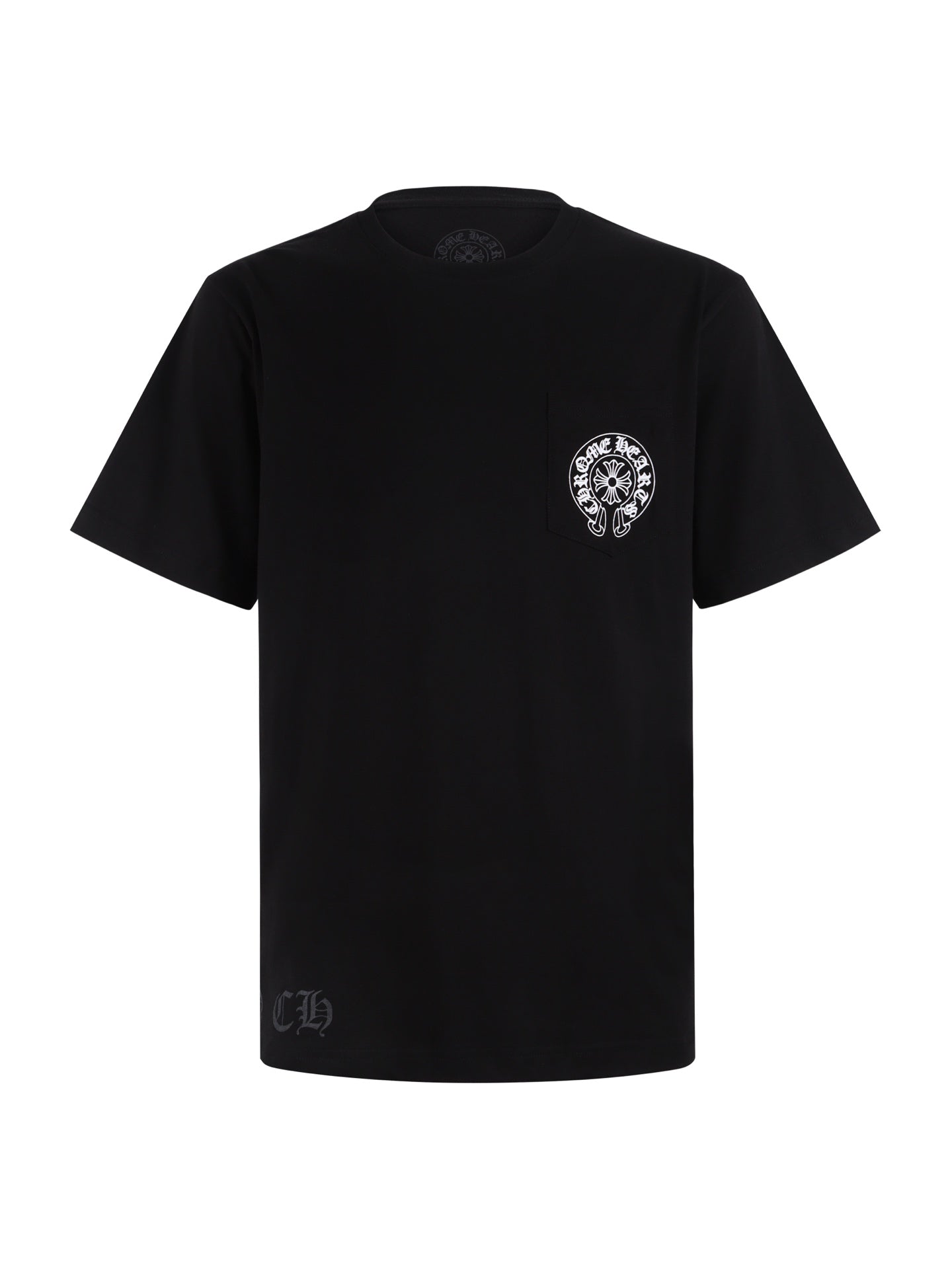 Chrome Hearts Miami Horseshoe T-Shirt - Black Pocket Tee with Iconic Back Print