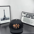 Chrome Hearts Black Camouflage 30-Cross Leather-Patch Mesh Trucker Hat