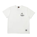 EVISU KURO Series White Crew-Neck Short-Sleeve T-Shirt