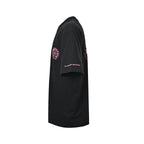 Chrome Hearts 2026 SS Pink Horseshoe & Cross Pocket T-Shirt - Black Unisex Cotton Tee with Gothic Logo