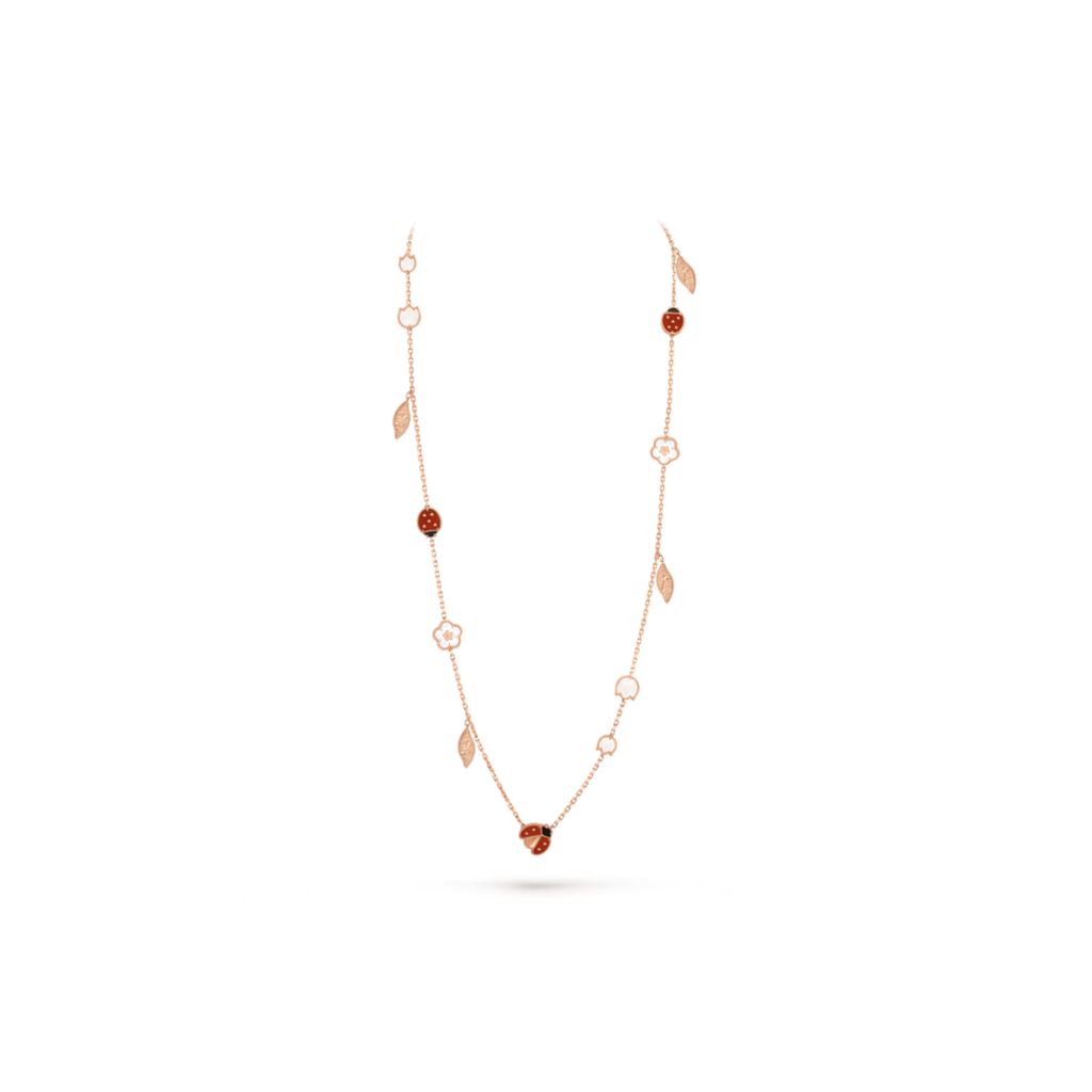 Van Cleef & Arpels Lucky Spring long necklace in 18K rose gold