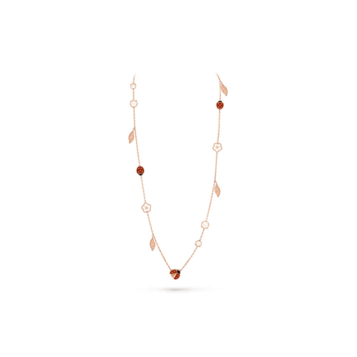 Van Cleef & Arpels Lucky Spring long necklace in 18K rose gold
