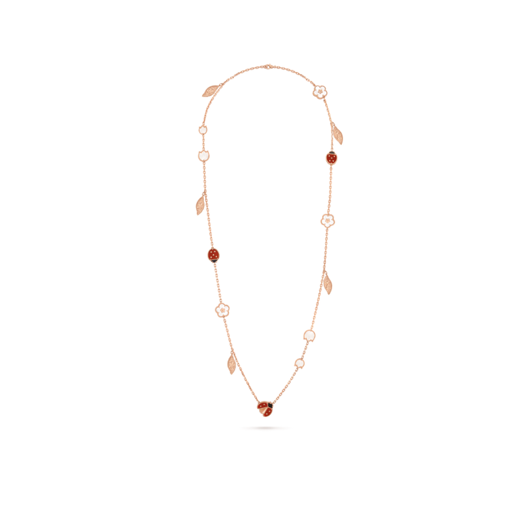 Van Cleef & Arpels Lucky Spring long necklace in 18K rose gold