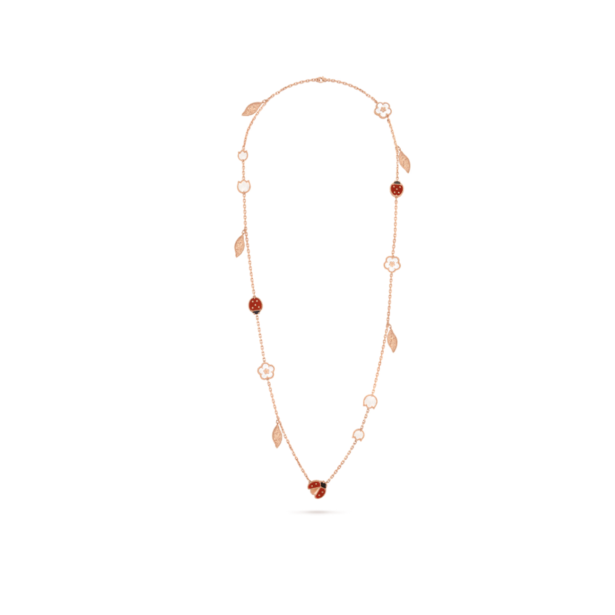 Van Cleef & Arpels Lucky Spring long necklace in 18K rose gold