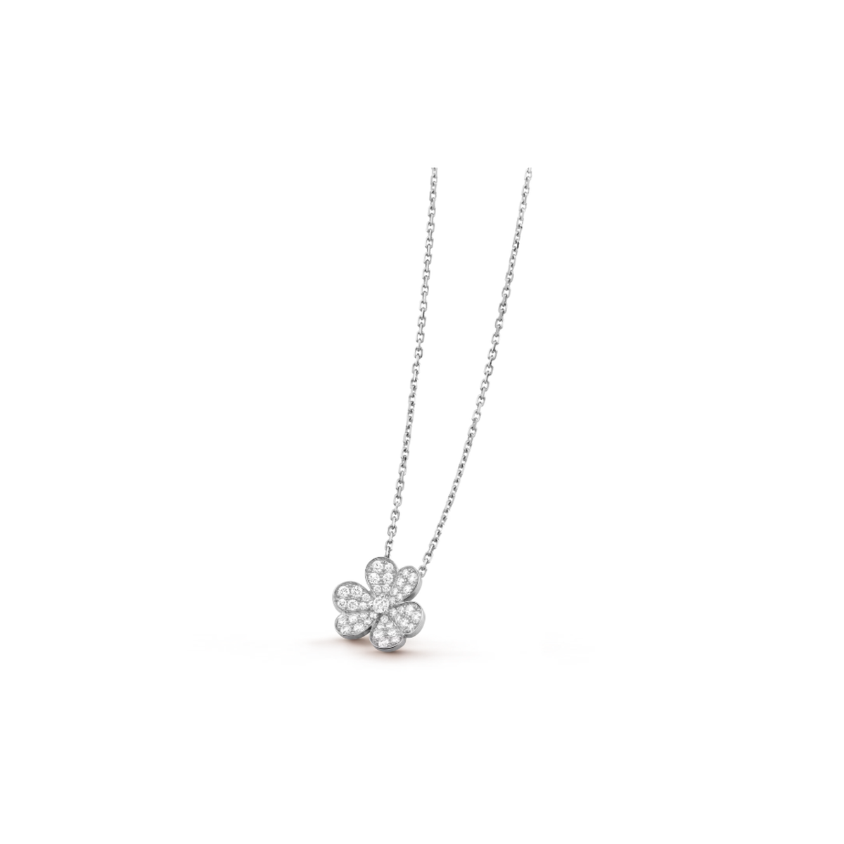 Van Cleef & Arpels Frivole collection clover necklace