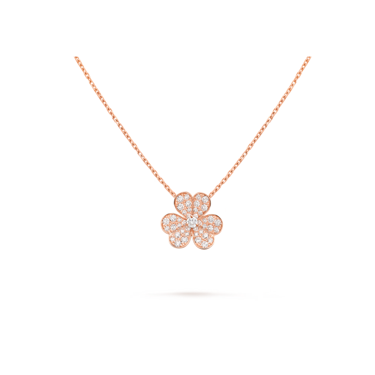 Van Cleef & Arpels Frivole collection clover necklace