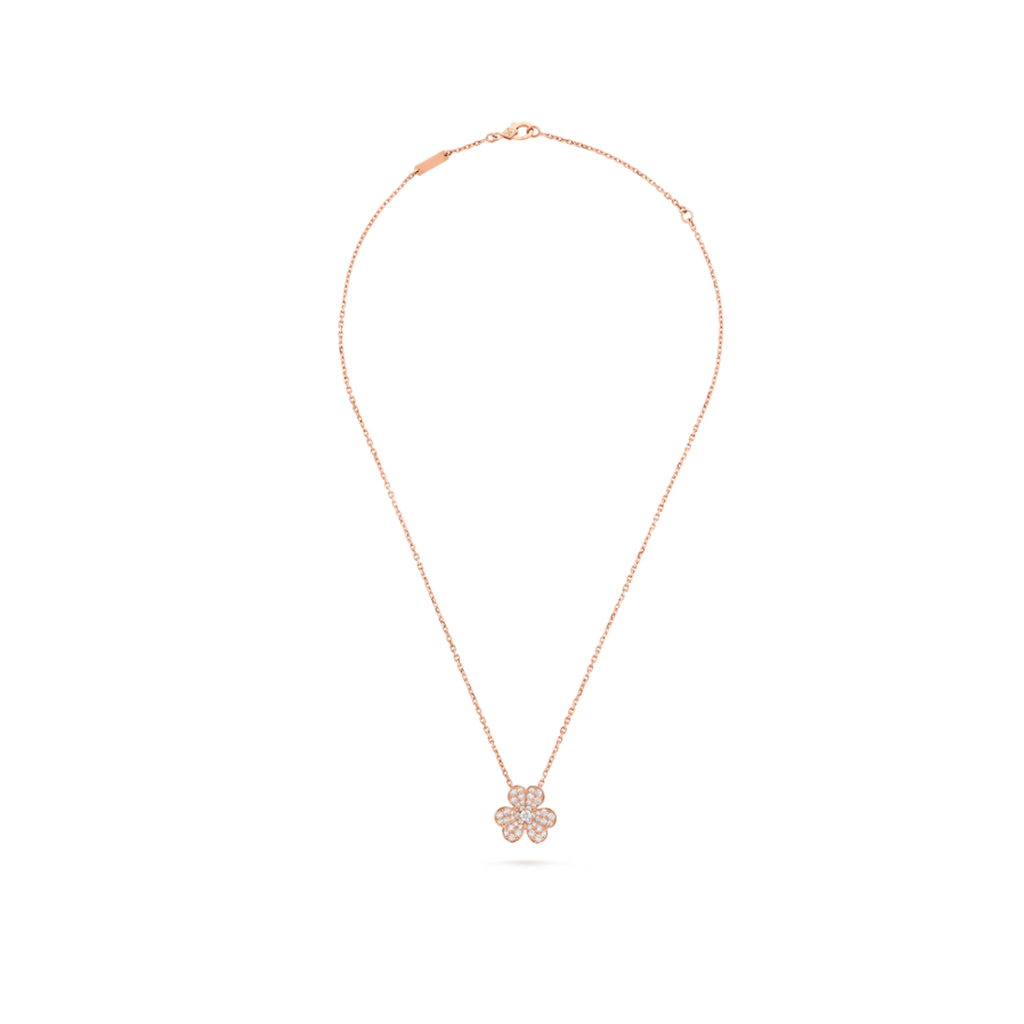 Van Cleef & Arpels Frivole collection clover necklace