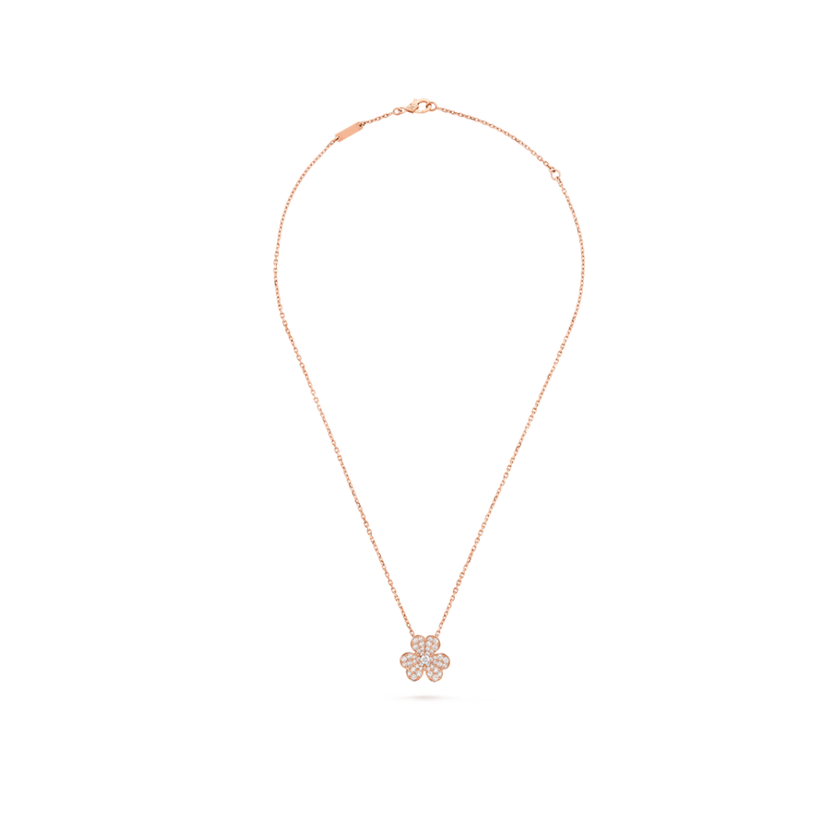 Van Cleef & Arpels Frivole collection clover necklace