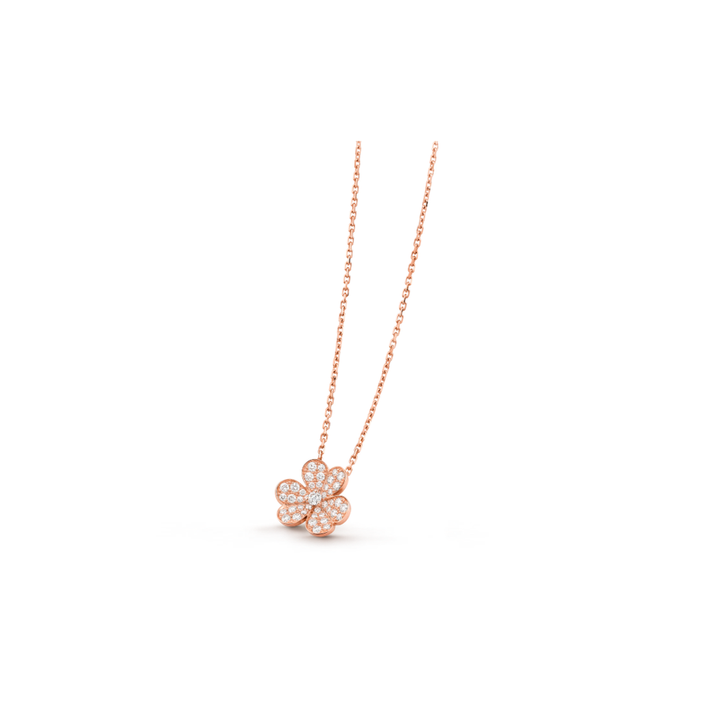 Van Cleef & Arpels Frivole collection clover necklace