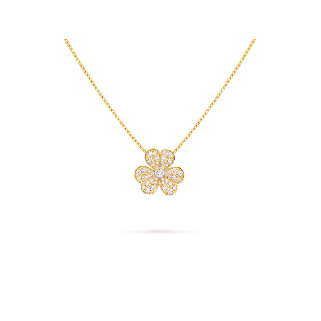 Van Cleef & Arpels Frivole collection clover necklace