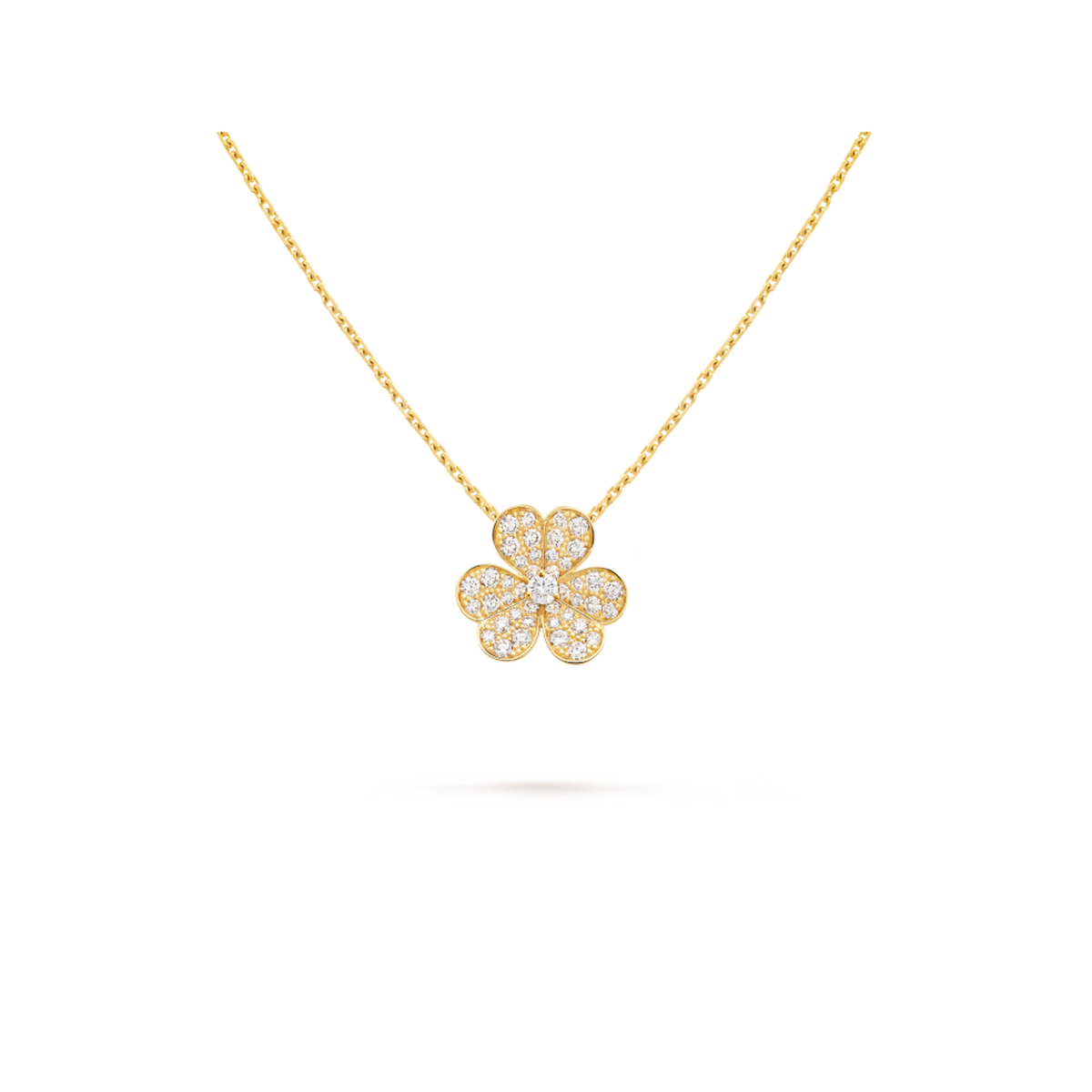Van Cleef & Arpels Frivole collection clover necklace