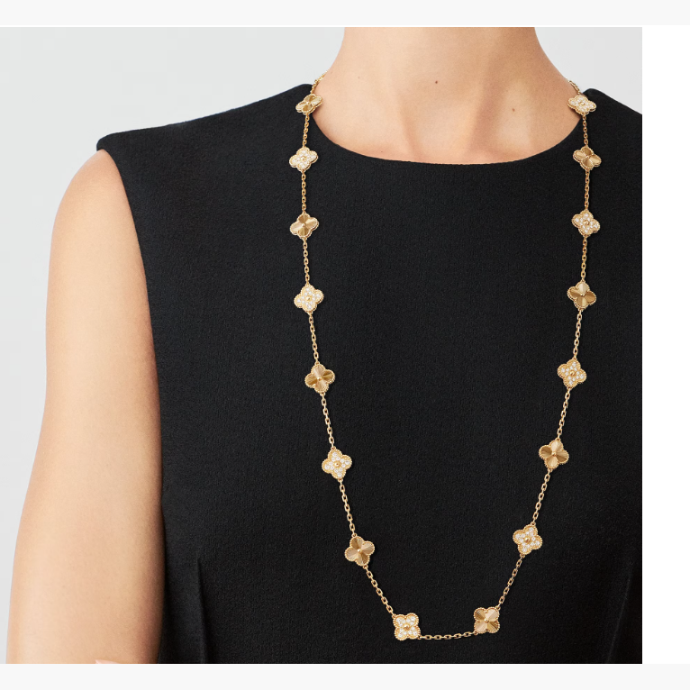 Van Cleef & Arpels Vintage Alhambra 20-motif long necklace