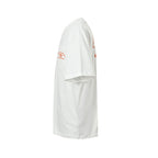 Chrome Hearts 2026 SS Hollywood Triple Cross Pocket T-Shirt - White Unisex Cotton Tee with Orange Gothic Logo