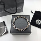 Chrome Hearts 925 Silver Chunky Chain Bracelet