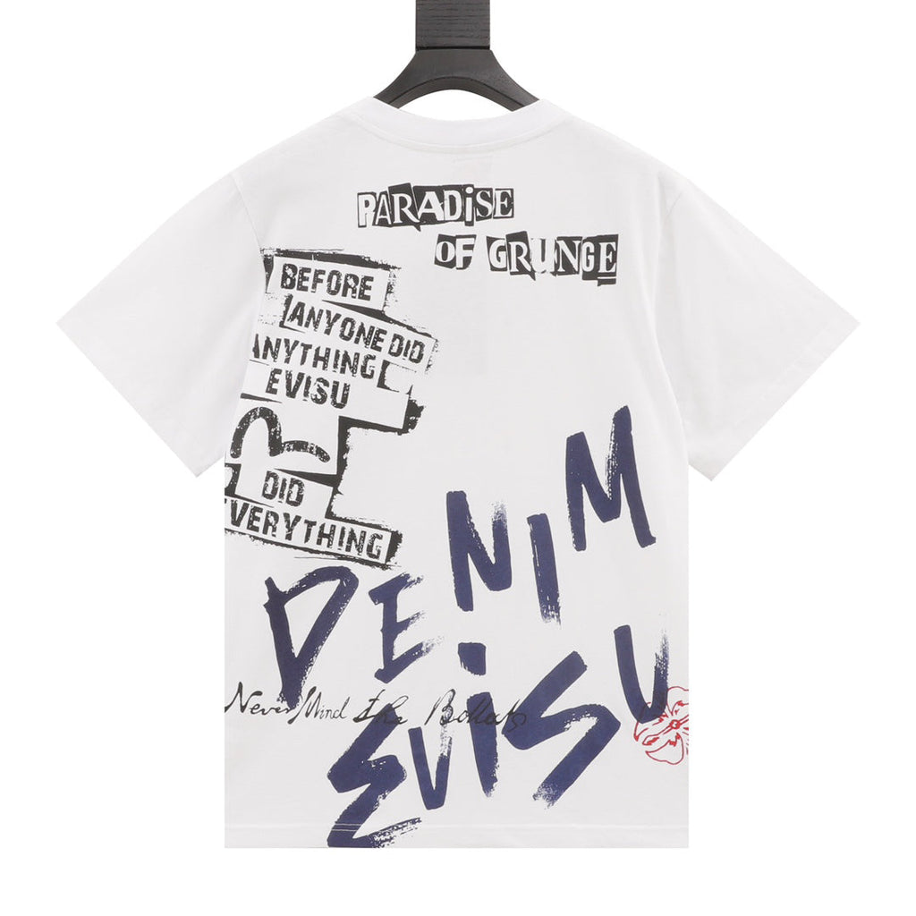 EVISU brand "Graffiti Big M" T-shirt is