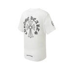 Chrome Hearts Style Gothic Cross Pocket T-Shirt – Back Print & Neck Embroidery, Premium Cotton Streetwear Tee