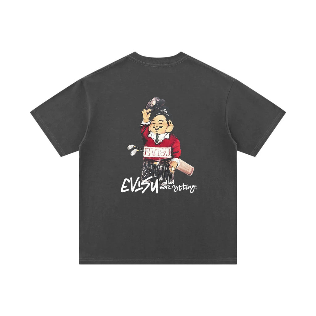 EVISU Golf-Themed Printed Short-Sleeve T-Shirt