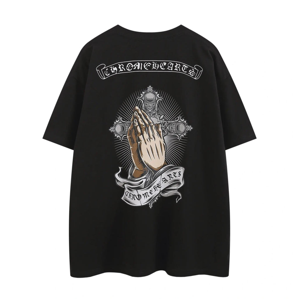 Chrome Hearts "Praying Hands" Graphic T-Shirt
