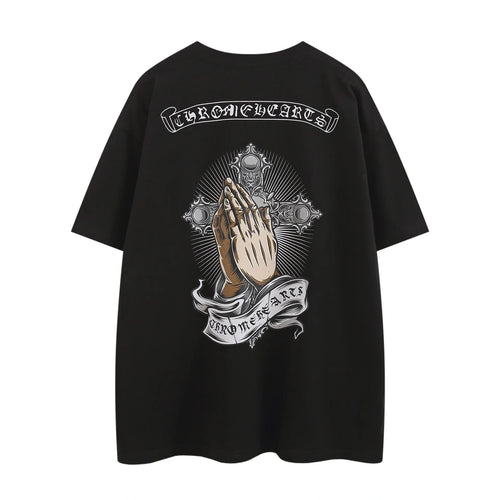 Chrome Hearts "Praying Hands" Graphic T-Shirt