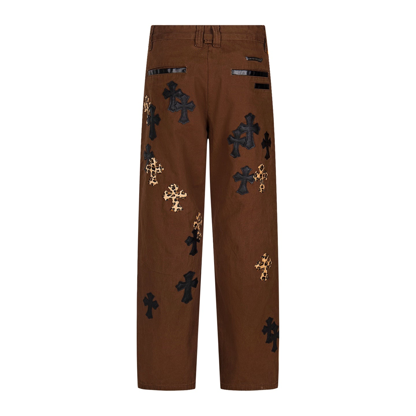 Chrome Hearts "Leopard Print Cross" Leather Appliqué