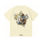 EVISU "Graffiti Daruma" Print Short-Sleeve T-Shirt