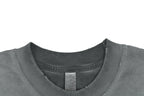 Chrome Hearts Style Vintage Wash Horseshoe T-Shirt - Grey Faded Streetwear Tee