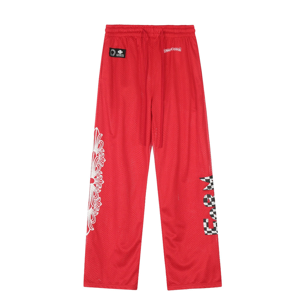 Chrome Hearts Red Mesh Hockey Pants