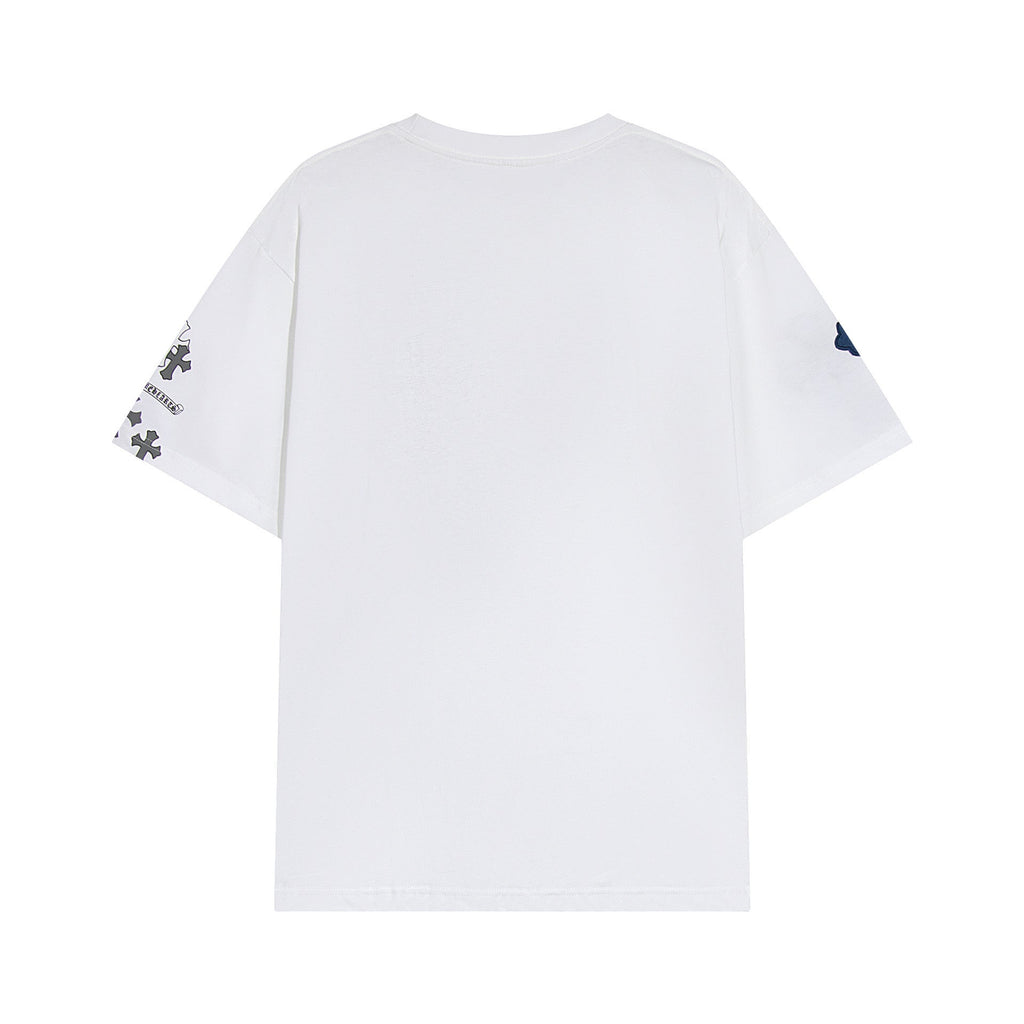 Chrome Hearts White "Final to the Finale" Multi-Cross Embroidered T-Shirt