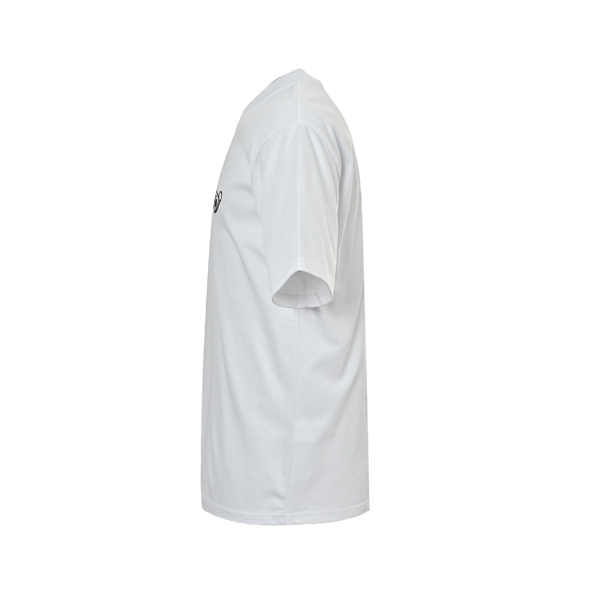 Chrome Hearts Gothic Font Scroll Print White Cotton T-Shirt | Streetwear Short Sleeve Tee